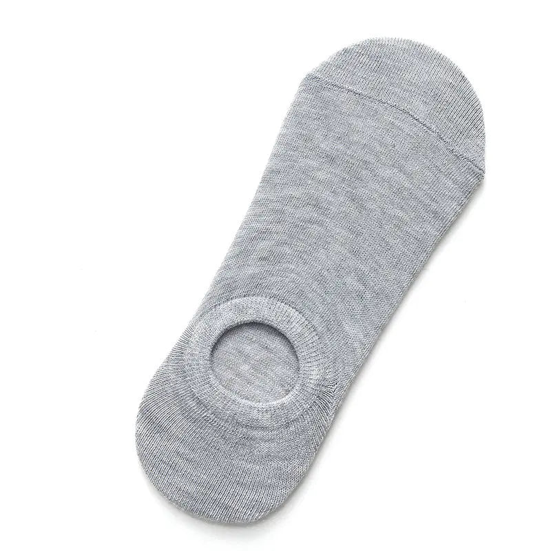 Solid Color Invisible Boat Socks for Men and Women