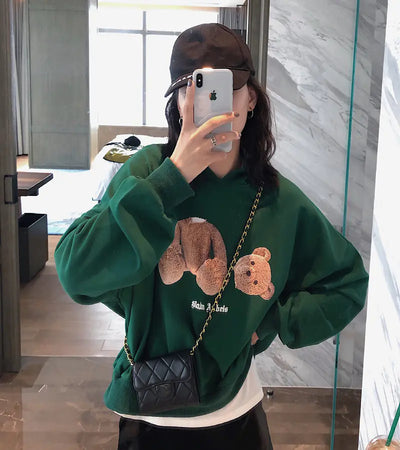 3D Bear Hoodie with Hooded Design