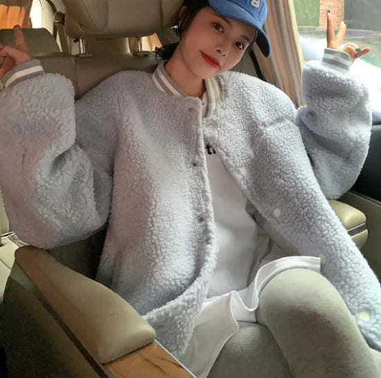 Stussy Embroidered Unisex Oversized Baseball Jacket