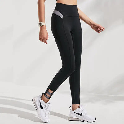 Brushed Nude Tight-Fit Sports Pants for Women
