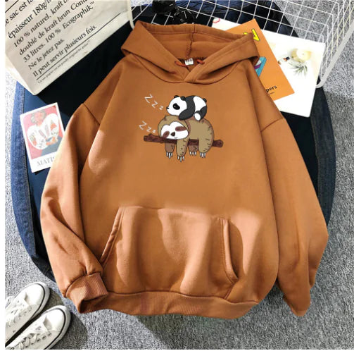 Women's Casual Pullover with Anime Print Long Sleeves