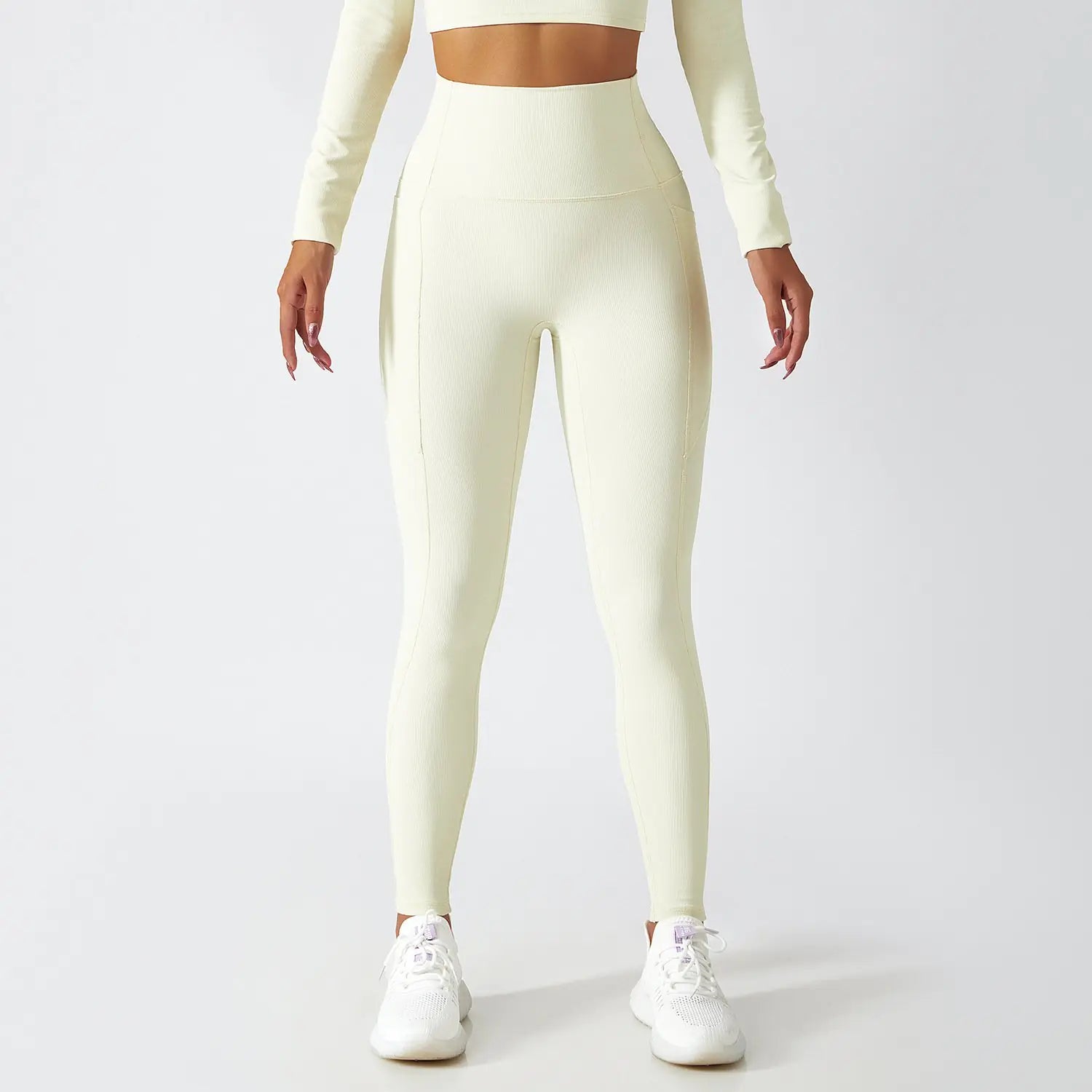 High Waist Peach Hip Lifting Yoga Tights for Women