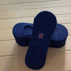 Solid Color Invisible Boat Socks for Men and Women