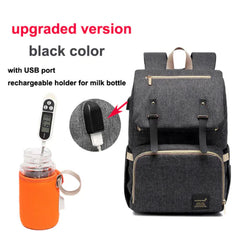 Waterproof Milk Daddy Mummy Backpack with USB Charging