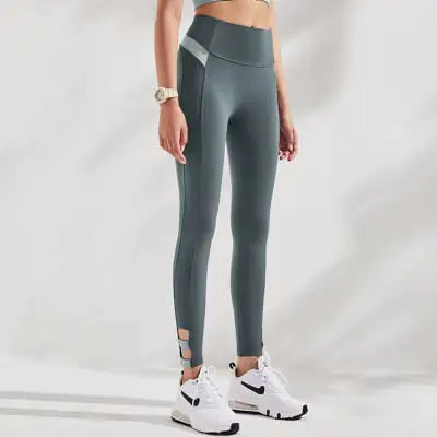 Brushed Nude Tight-Fit Sports Pants for Women