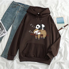 Women's Casual Pullover with Anime Print Long Sleeves