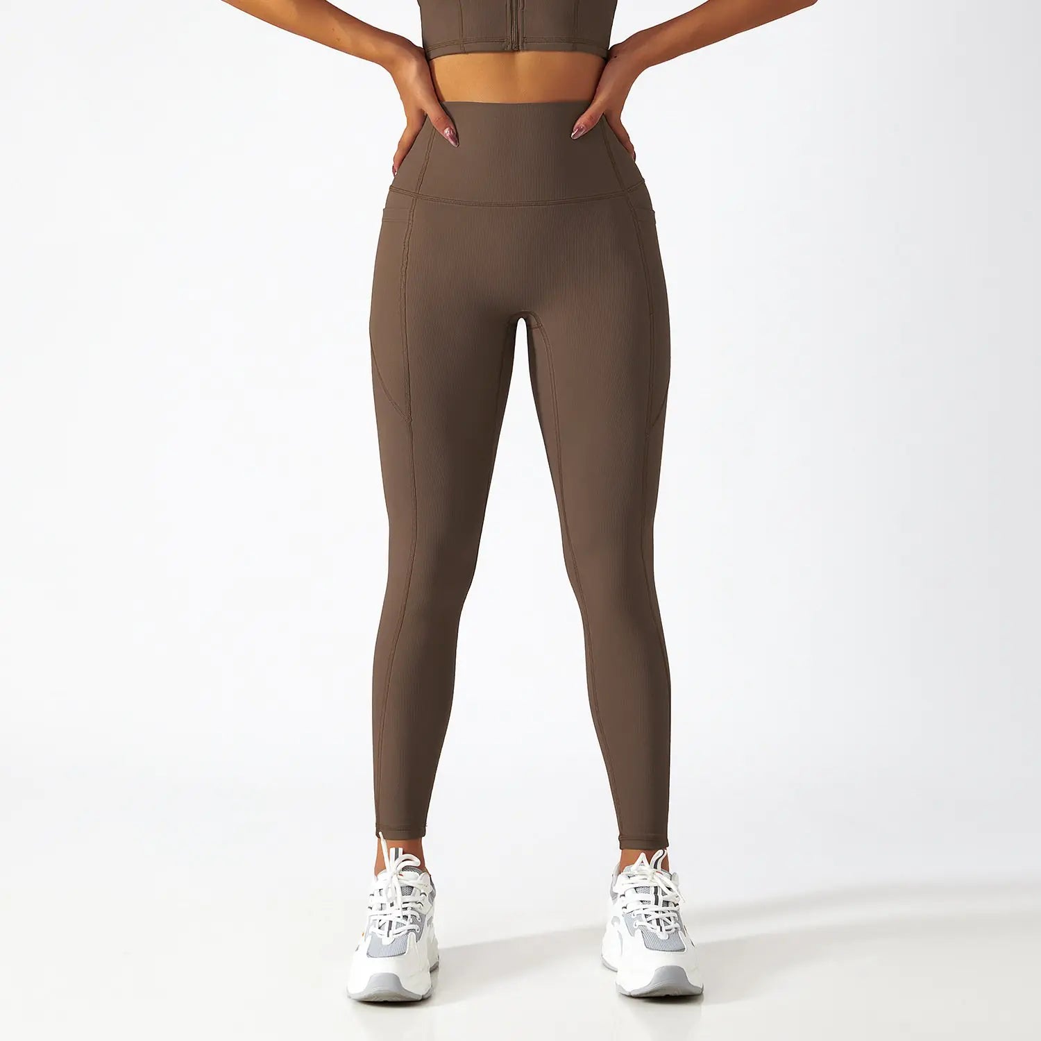 High Waist Peach Hip Lifting Yoga Tights for Women