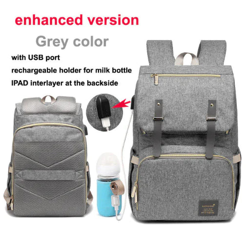 Waterproof Milk Daddy Mummy Backpack with USB Charging
