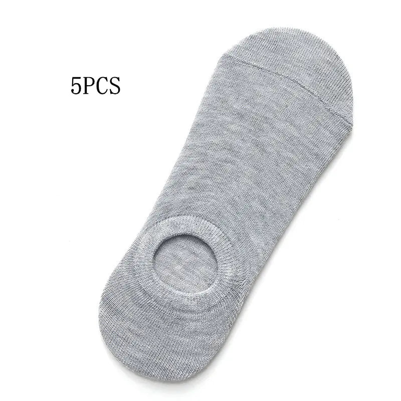 Solid Color Invisible Boat Socks for Men and Women