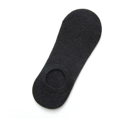 Solid Color Invisible Boat Socks for Men and Women