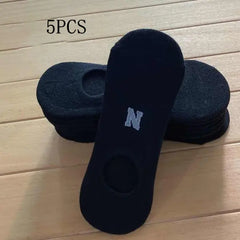 Solid Color Invisible Boat Socks for Men and Women