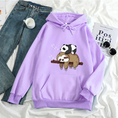 Women's Casual Pullover with Anime Print Long Sleeves