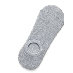 Solid Color Invisible Boat Socks for Men and Women