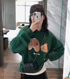 3D Bear Hoodie with Hooded Design