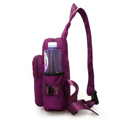 Women's Multi-Functional Outdoor Chest Bag - Solid Color