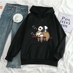 Women's Casual Pullover with Anime Print Long Sleeves