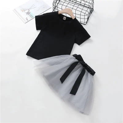 Children's T-Shirt and Skirt 2-Piece Set