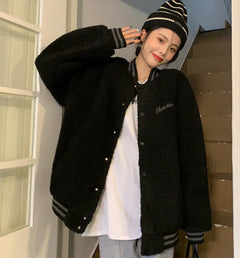 Stussy Embroidered Unisex Oversized Baseball Jacket