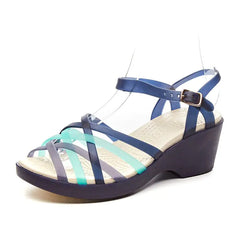 Colorful Striped High Heel Soft Summer Sandals