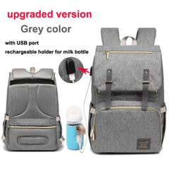 Waterproof Milk Daddy Mummy Backpack with USB Charging