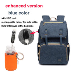 Waterproof Milk Daddy Mummy Backpack with USB Charging