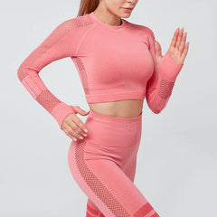 TYKM Women's Breathable Long Sleeve Workout Top