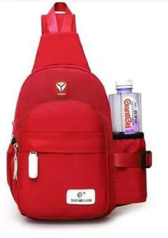 Women's Multi-Functional Outdoor Chest Bag - Solid Color