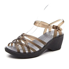 Colorful Striped High Heel Soft Summer Sandals