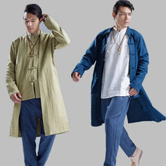 Men's Loose Ramie Leisure Windbreaker Jacket