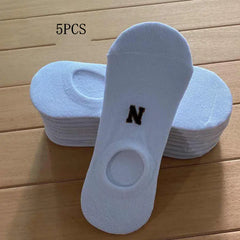 Solid Color Invisible Boat Socks for Men and Women